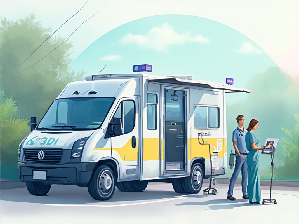 Mobil sağlık aracı ve sağlık personeli